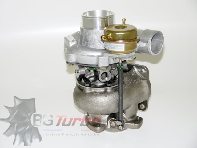 TURBO - HYBRIDE - STAGE 3 -  BALL BEARING - VL - GTW34 - 6+6 pales - MFS PERFORMANCE T354 - Diamètre admission - Ind : 53,87 mm / Exd : 76,07 mm / Angle : 30° - TRONQUAGE TURBINE ECHAPPEMENT
